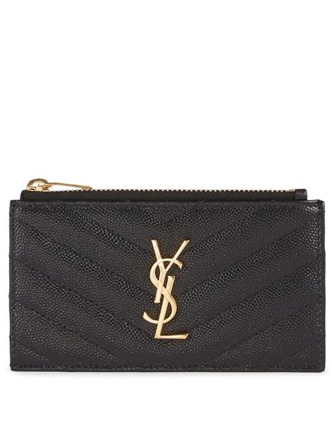 ysl card holder red|ysl card holder with zipper.